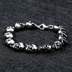 Brazalete Acero Calavera