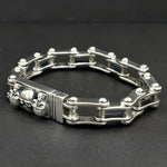 Brazalete Biker Plata