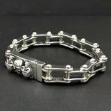 Brazalete Biker Plata