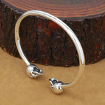 Brazalete Cráneo Plata Mujer 