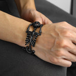 Brazalete Esqueleto Negro Muneca