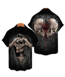 Camisa Calavera en la Espalda