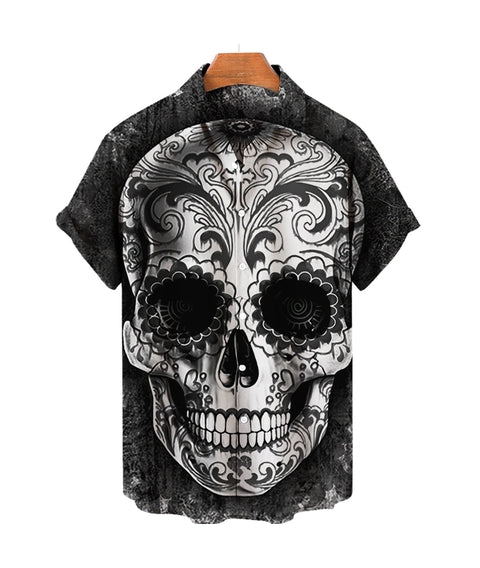 Camisa Negra Camisas De Calaveras Para Hombres Borneobulletin