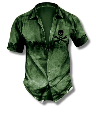 Camisa Verde Calavera