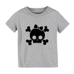 Camiseta Bebé Cráneo Gris