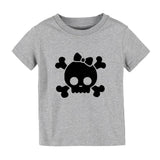 Camiseta Bebé Cráneo Gris