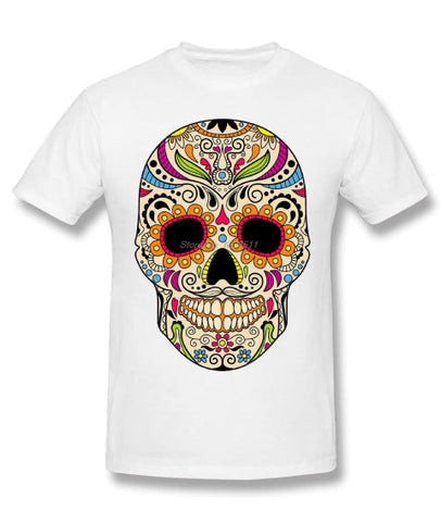 Camiseta blanca Calavera Mujer