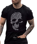 Camiseta Calavera Brillantes Hombre