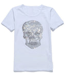 Camiseta Calavera Brillantes Mujer