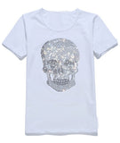 Camiseta Calavera Brillantes Mujer