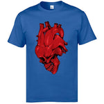 Camiseta Calavera Corazon Azul