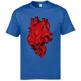 Camiseta Calavera Corazon Azul