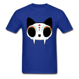 Camiseta Calavera Gato Azul