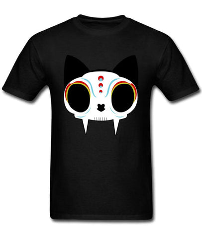 Camiseta Calavera Gato