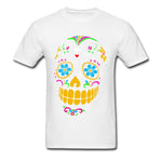 Camiseta Calavera Mexicana Blanco