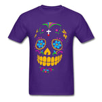 Camiseta Calavera Mexicana Morado