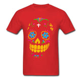 Camiseta Calavera Mexicana Rojo