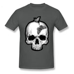 Camiseta Calavera Verano Gris