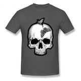 Camiseta Calavera Verano Gris