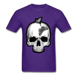 Camiseta Calavera Verano Morado