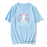 Camiseta Conejo Calavera Azul