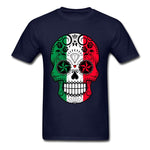 Camiseta Día de Muertos Azul Oscuro