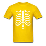 Camiseta Esqueleto Hombre Amarillo