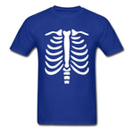 Camiseta Esqueleto Hombre Azul Oscuro