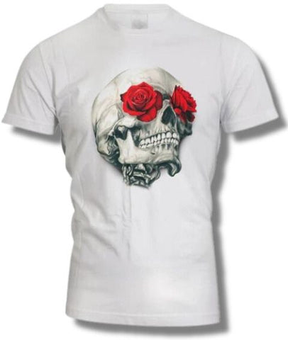 Camiseta Skull Flores