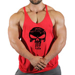 Camiseta Tirantes Calavera Roja