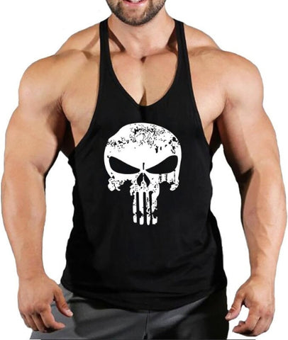 Camisetas Tirantes Skull Hombre