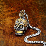 Collar Calavera Mexicana con Cruz
