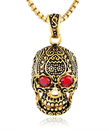 Collar Calavera Oro