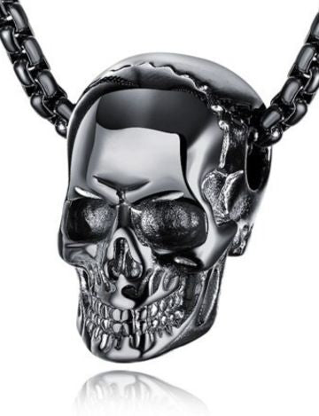 Collar de Calavera Negro