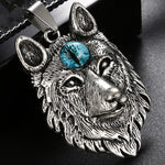 Collar de Lobo con Piedra Preciosa