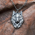 Collar de Lovo Vikingo con Cadena de Acero