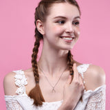 Collar Hueso de la Suerte Plata para Mujer