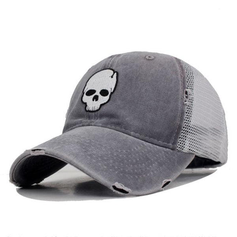 Gorra Calavera Gris