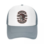 Gorra Skull Biker Gris
