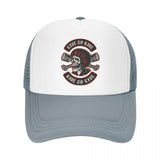 Gorra Skull Biker Gris