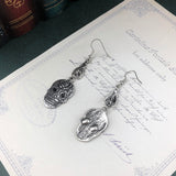 Pendientes Calavera Mujer en Acero