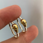 Pendientes Cráneo de Oro