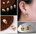 Pendientes Calavera <br>Acero