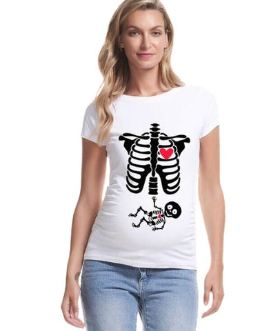 Playera Calavera Embarazada