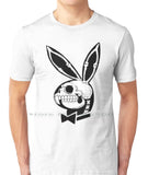 Playera Conejo Calavera Blanco