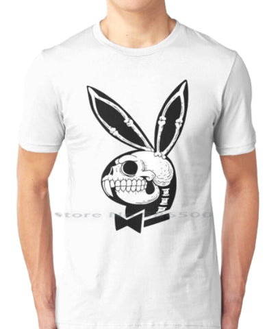 Playera Conejo Calavera Blanco