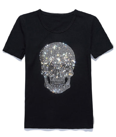Playera de Calavera con Piedras
