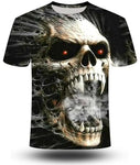 Playera Estampado Cráneo