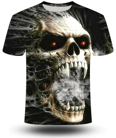 Playera Estampado Cráneo