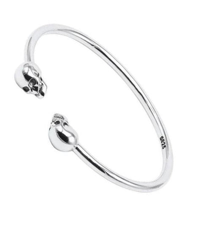 Pulsera Calavera Plata Mujer